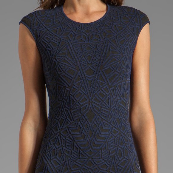 Geo Jacquard Mini Dress - Picture 4 of 8
